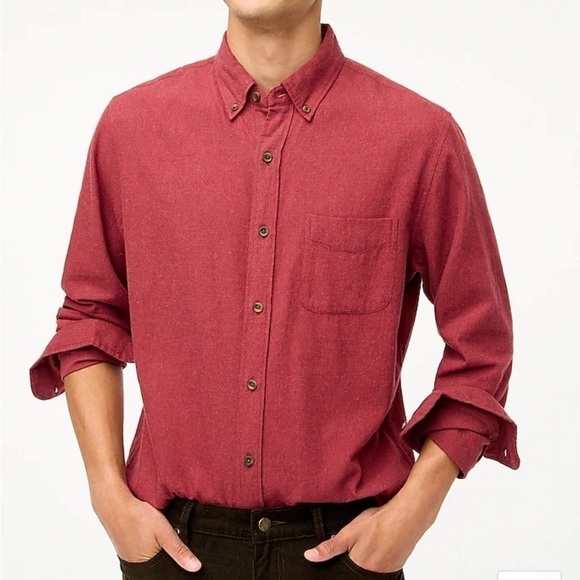 J. Crew Brushed twill shirt AP635 Green S button down - Picture 4 of 5